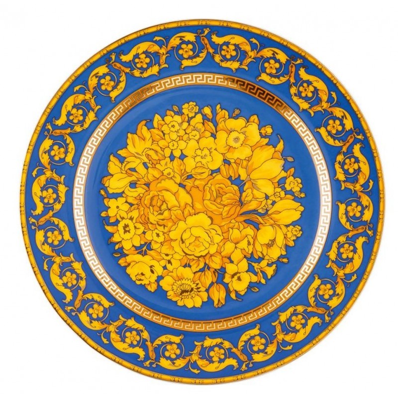 Versace Piatto 22 cm Floralia Blue - 25 Anni