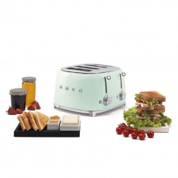 Smeg 4 Slice Toaster 4 large Slots Pastel Green