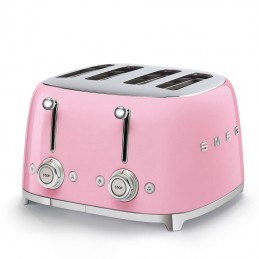 Smeg 4 Slice Toaster 4 large Slots Pink 50's Retro Style Aesthetic