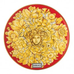 Versace Medusa Rhapsody Red Piatto Piano 17 cm