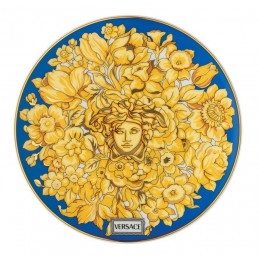 Versace Medusa Rhapsody Blue Piatto Piano 17 cm