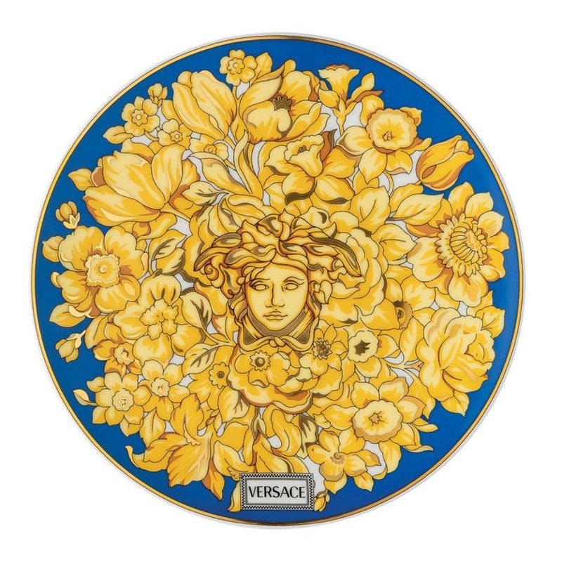 Versace Medusa Rhapsody Blue Piatto Piano 17 cm
