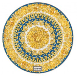 Versace Rosenthal Medusa Rhapsody Blue Service Plate 33 cm