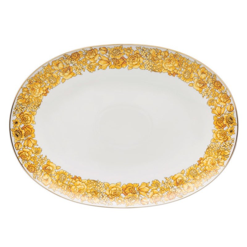 Versace Rosenthal Medusa Rhapsody Oval Platter 38 cm