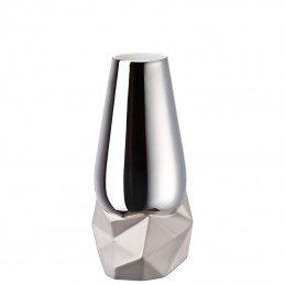 Rosenthal Geode Vase 27 cm Silver Titanium