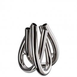 Rosenthal Triu Vaso 22 cm Cristallo Argento