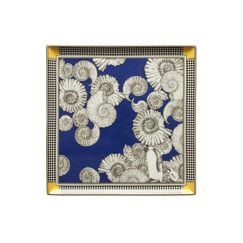 Richard Ginori Totem Piatto Svuotatasche Quadrato Pinguino 30 cm