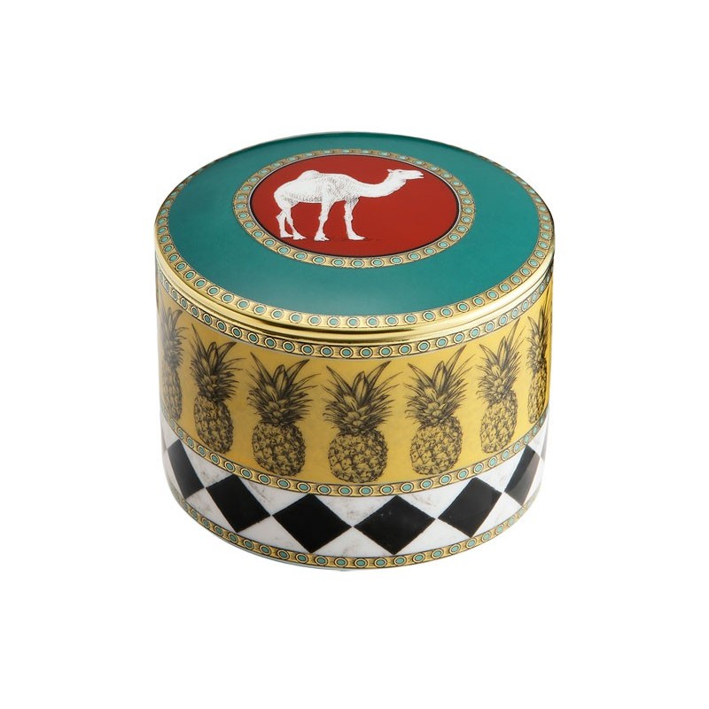 Richard Ginori Totem Camel Cylindrical Box with Cover