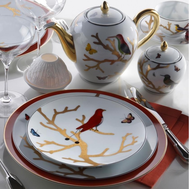Bernardaud Aux Oiseaux Servizio Piatti Porcellana Limoges 18 Pz