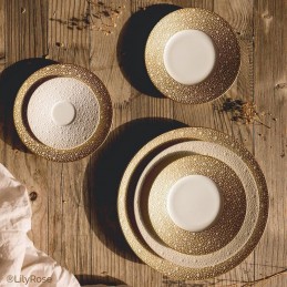 Bernardaud Ecume Mordore Servizio Piatti Porcellana Limoges 18 Pz