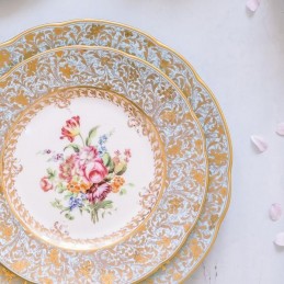 Bernardaud Eden Turquoise Servizio Piatti Porcellana Limoges 18 Pz