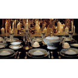 Bernardaud Eden Turquoise Servizio Piatti Porcellana Limoges 18 Pz