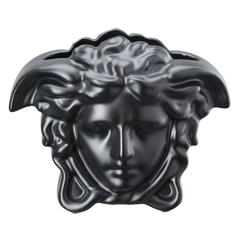 Versace Rosenthal Medusa Grande Vase 15 cm Black