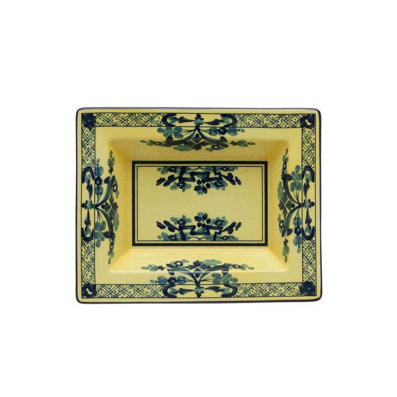 Richard Ginori Oriente Italiano Citrino Rectangular Vide Poche