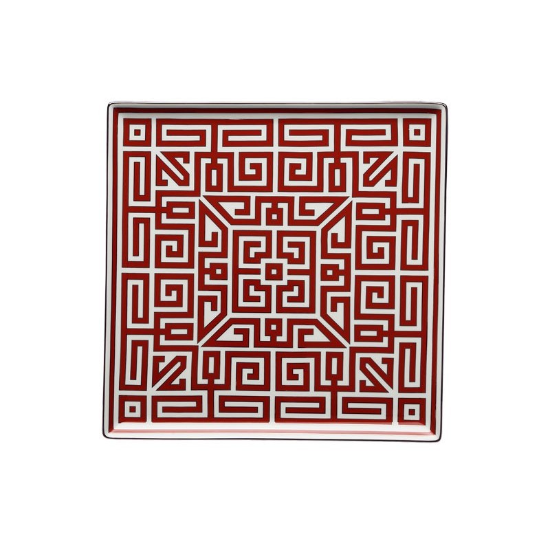 Richard Ginori Labirinto Scarlatto Vide Poche Plate 30 cm - 18 1/4 In