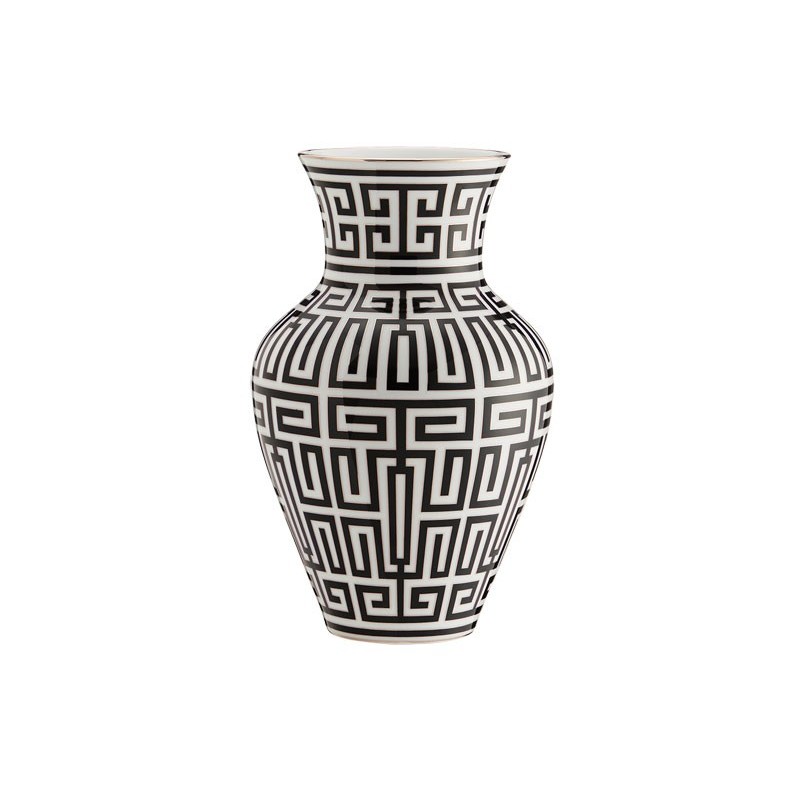 Richard Ginori Labirinto Nero Vaso Mingh H. 30 cm