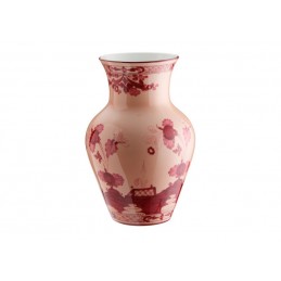 Richard Ginori Oriente Italiano Vermiglio Ming Vase H. 25 cm - 9 In
