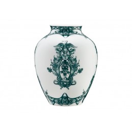 Richard Ginori Babele Verde Vaso ad Orcino H. 29 cm