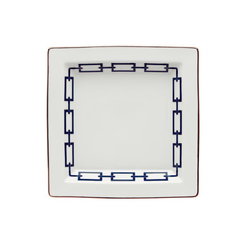 Richard Ginori Catene Zaffiro Square Vide Poche 24, 5 cm - 9 1/ 2 In