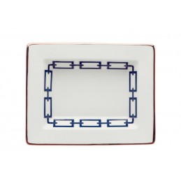 Richard Ginori Catene Zaffiro Rectangular Vide Poche 15 x 19 cm