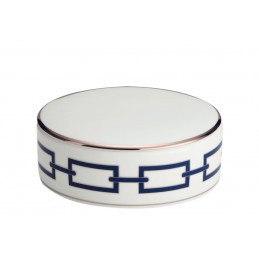 Richard Ginori Catene Zaffiro Round Box 13 cm - 5 In with Cover