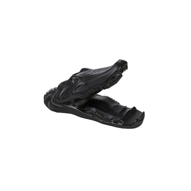 Lalique Crocodile Small Sculpture Black Crystal Ref. 10600000