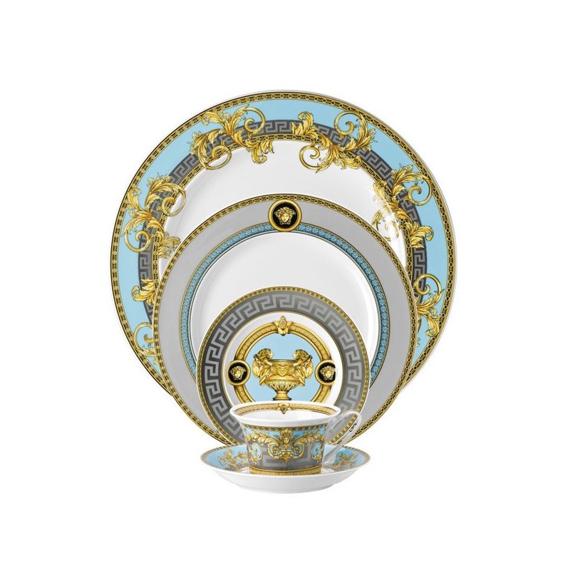 Versace Rosenthal Prestige Gala Le Bleu Dinnerware Set 5 Pieces