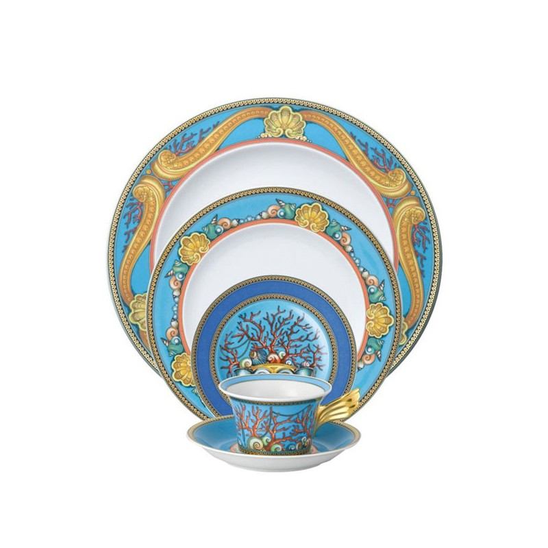 Versace Rosenthal Les Tresors de la Mer Dinnerware Set 5 Pieces