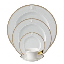 Versace Rosenthal Medaillon Meandre D' Or Dinnerware Set 5 Pieces