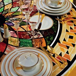 Versace Medaillon Meandre D' Or Posto Tavola 5 Pezzi