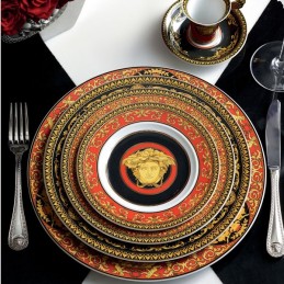 Versace Rosenthal Medusa Red Dinnerware Set 5 Pieces