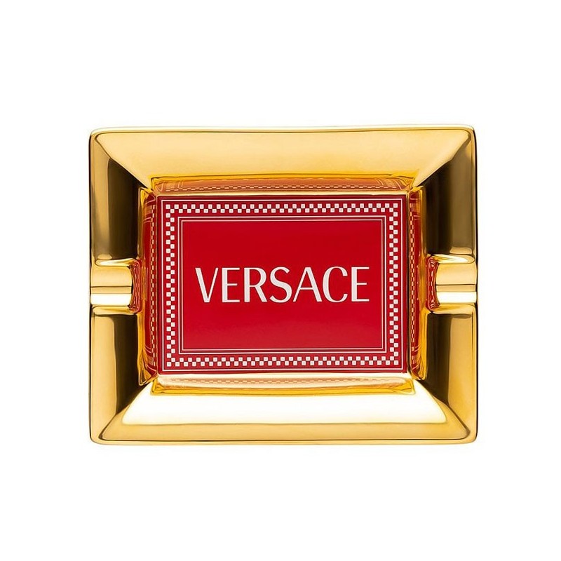 Versace Rosenthal Medusa Rhapsody Red Ashtray 13 cm
