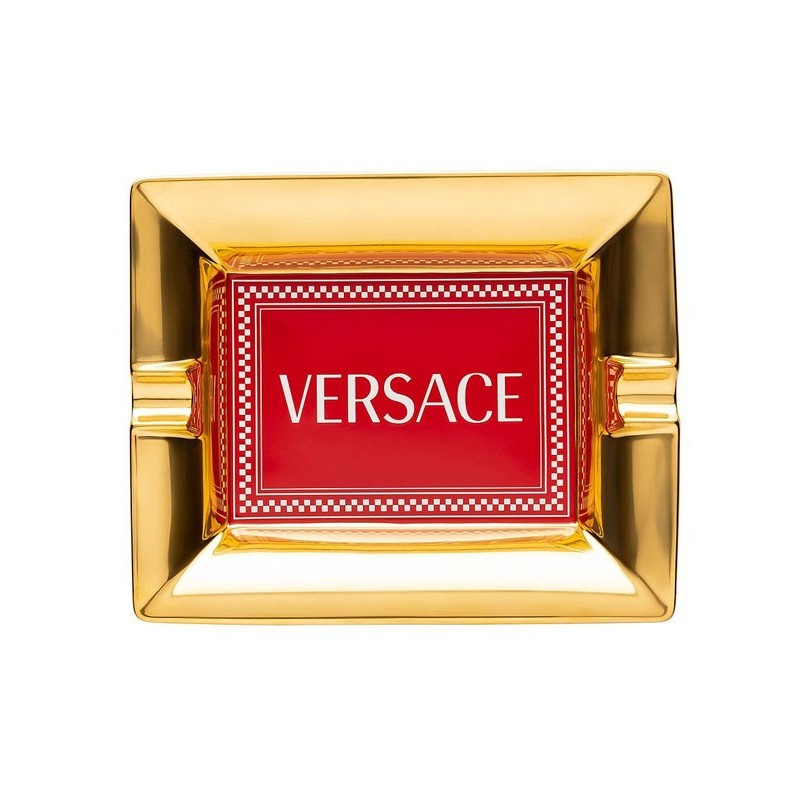 Versace Rosenthal Medusa Rhapsody Red Ashtray 16 cm