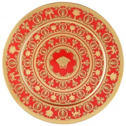 Versace Rosenthal I Love Baroque Rouge Plate 33 cm Limited Edition