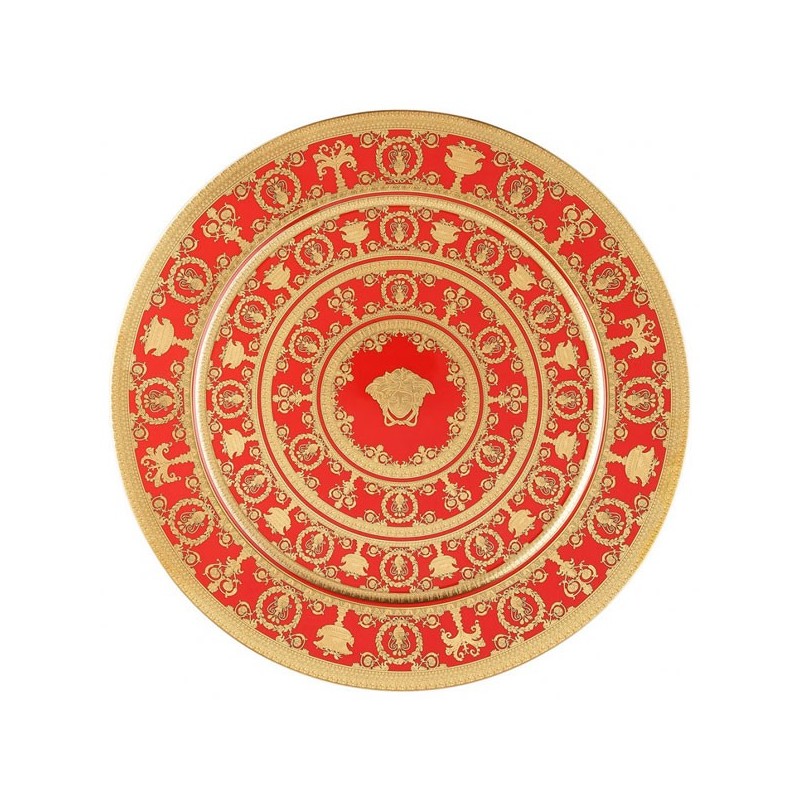 Versace I Love Baroque Rosso Piatto 33 cm Edizione Limitata