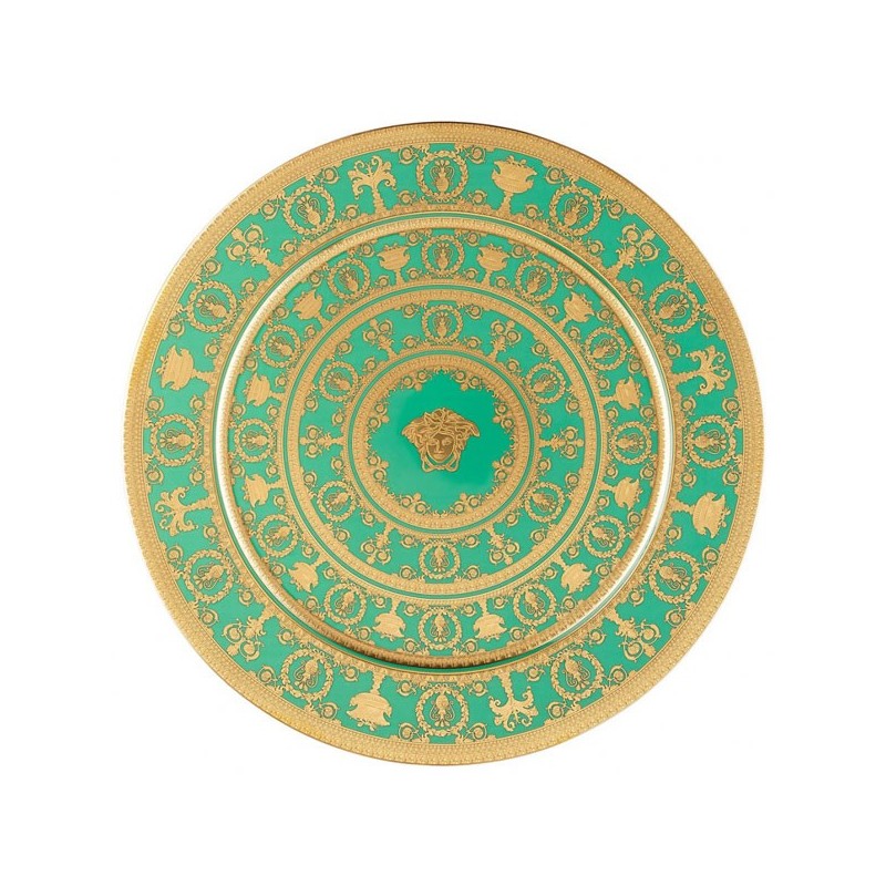 Versace I Love Baroque Verde Piatto 33 cm Edizione Limitata