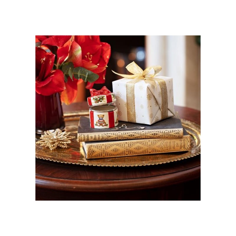 Villeroy & Boch Christmas Toy's Pacchetto Regalo Tondo Orsacchiotto
