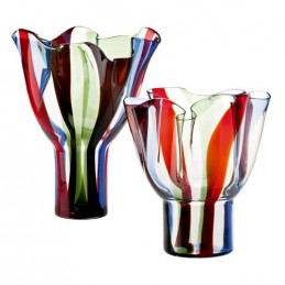 Venini Vaso Kukinto Alto Vetro di Murano H 47 cm