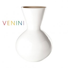 Venini Vaso Idria Lattimo /Talpa H 36 cm Vetro di Murano 706. 42