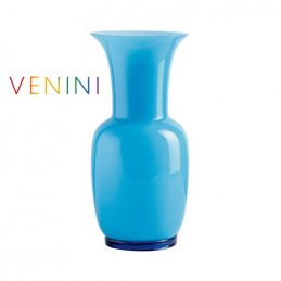 Venini Vaso Opalino Acquamare, Medio H 36 cm 706. 22