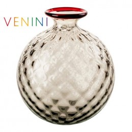Venini Vaso Monofiore Balloton Grande Talpa Filo Rosso 100. 18