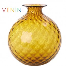 Venini Vaso Monofiore Balloton Grande Te / Filo Rosso 100. 18