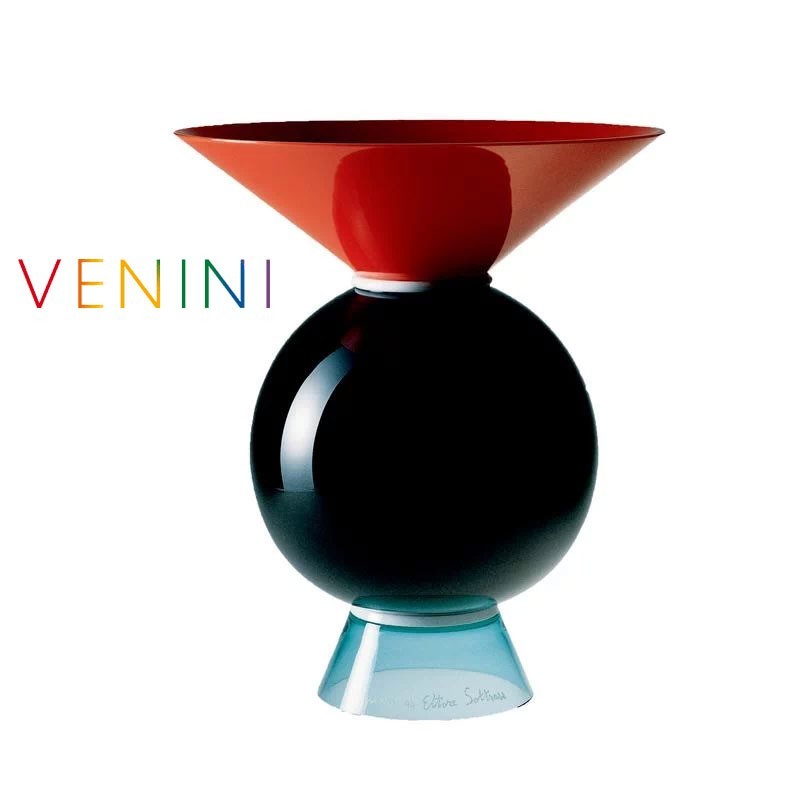 Venini Yemen Vase H 30 cm , ø 25 cm Murano Glass