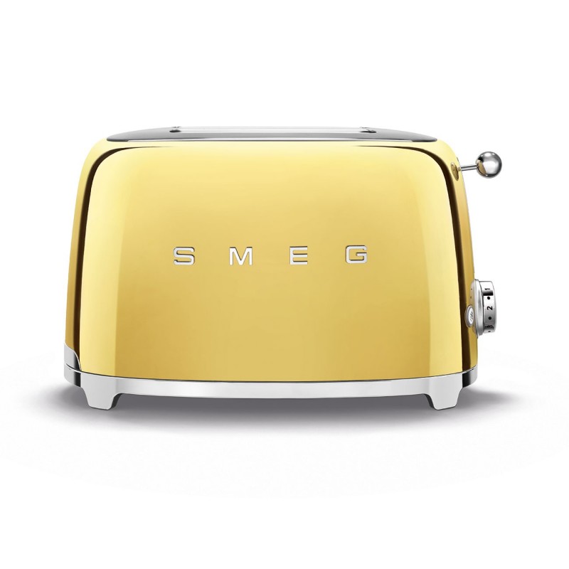 Smeg 2 Slice Toaster Gold 50's Retro Style Aesthetic