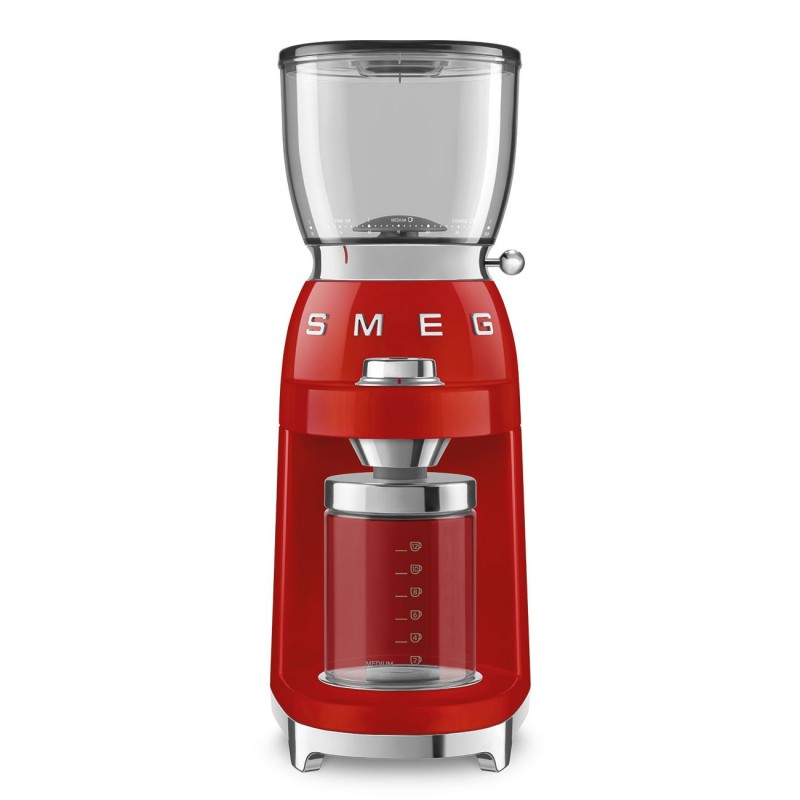 Smeg Macinacaffe Rosso, Estetica Anni 50
