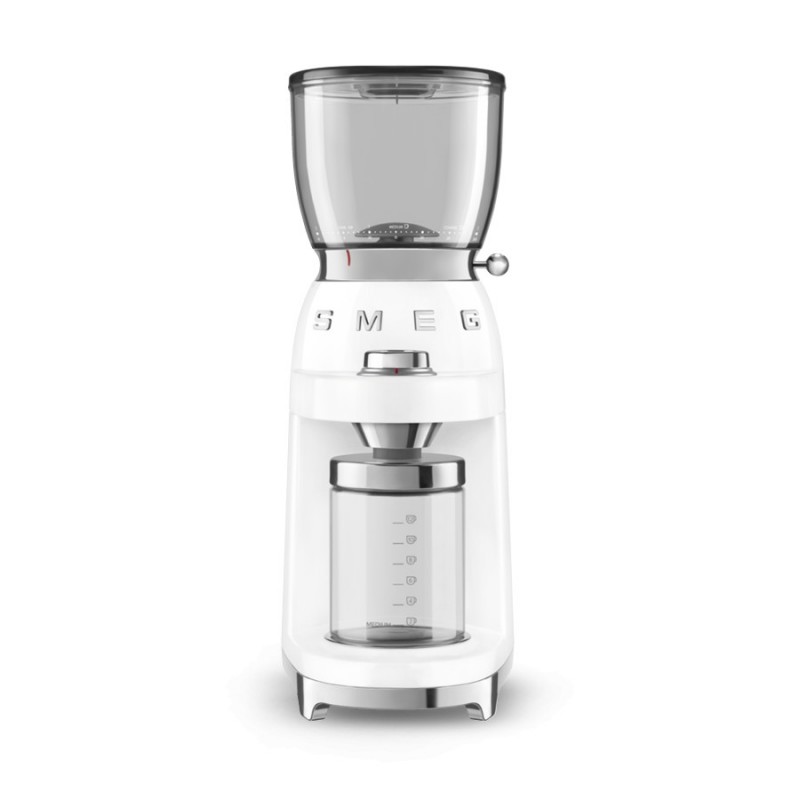 Smeg Macinacaffe Bianco, Estetica Anni 50