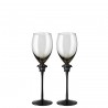 Versace Rosenthal Medusa Lumiere Haze Set of Two White Wine Goblet