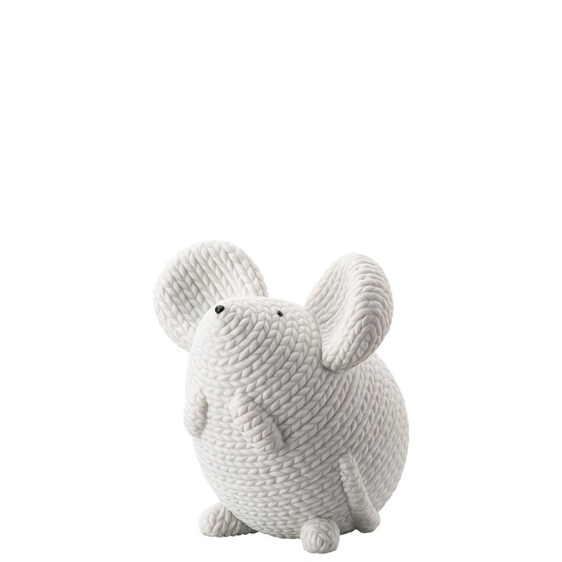 Rosenthal Pets Large Mouse Elvis White H 9, 5 cm