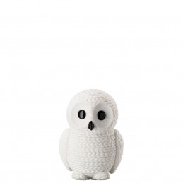 Rosenthal Pets Gufo Medio Snow Bianco H 8, 50 cm