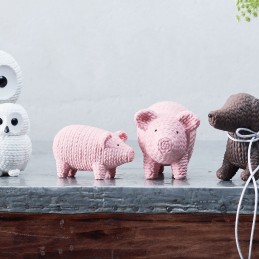 Rosenthal Pets Large Pig Alley Rosè H 7, 50 cm